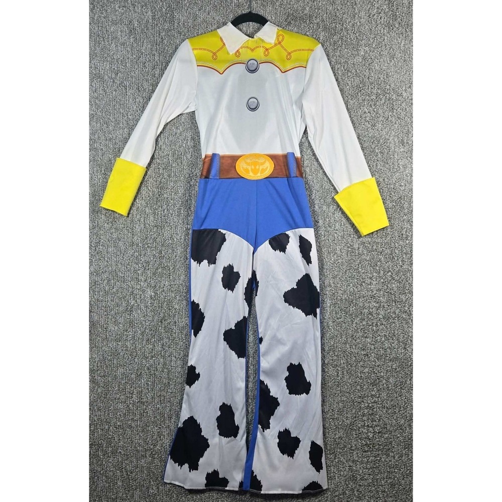Disney Toy Story Jessie Costume  Kids Size 4-6 - White Cow Print Cowgirlcore
